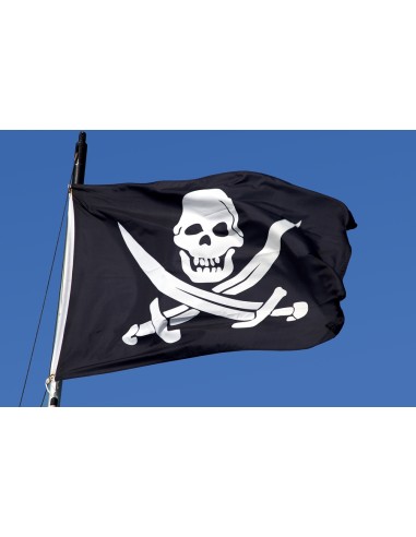 Пиратский флаг №2 ("череп и сабли" Калико Джека)