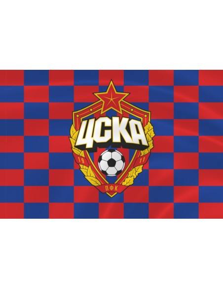 Флаг клуба «ЦСКА» клетка