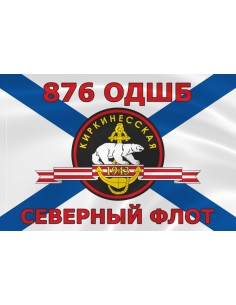 Флаг морской пехоты 876 ОДШБ Северного флота