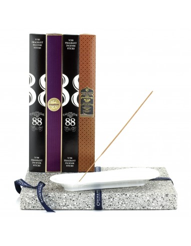 Czech & Speake,   Incense Stick Kit – Holder with No.88, Dark Rose and Frankincense & Myrrh