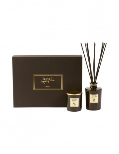 Teatro Fragranze Uniche,  ORO (Luxury collection),  Gift Box (Diffuser 250 ml. + Scented Candle 180 gr)