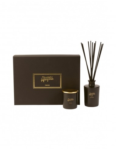 Teatro Fragranze Uniche,  TOBACCO 1815  (Luxury collection),  Gift Box (Diffuser 250 ml.+ Candle gr.180 gr)