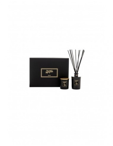 Teatro Fragranze Uniche,  ROSE OUD (Luxury collection),   Mini Gift Box ( Diffuser 250 ml + Candle 180 gr)