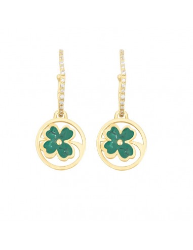 Sonia Rykiel, GOLDEN MEDALS LUCKY CLOVER EARRINGS