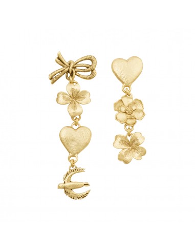 Sonia Rykiel, POETIC GARDEN ASYMMETRIC TALISMANS EARRINGS